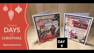 12 Days of Christmas Day 9 - Collage card