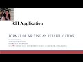 RTI : Format of writing an RTI application {explained briefly}