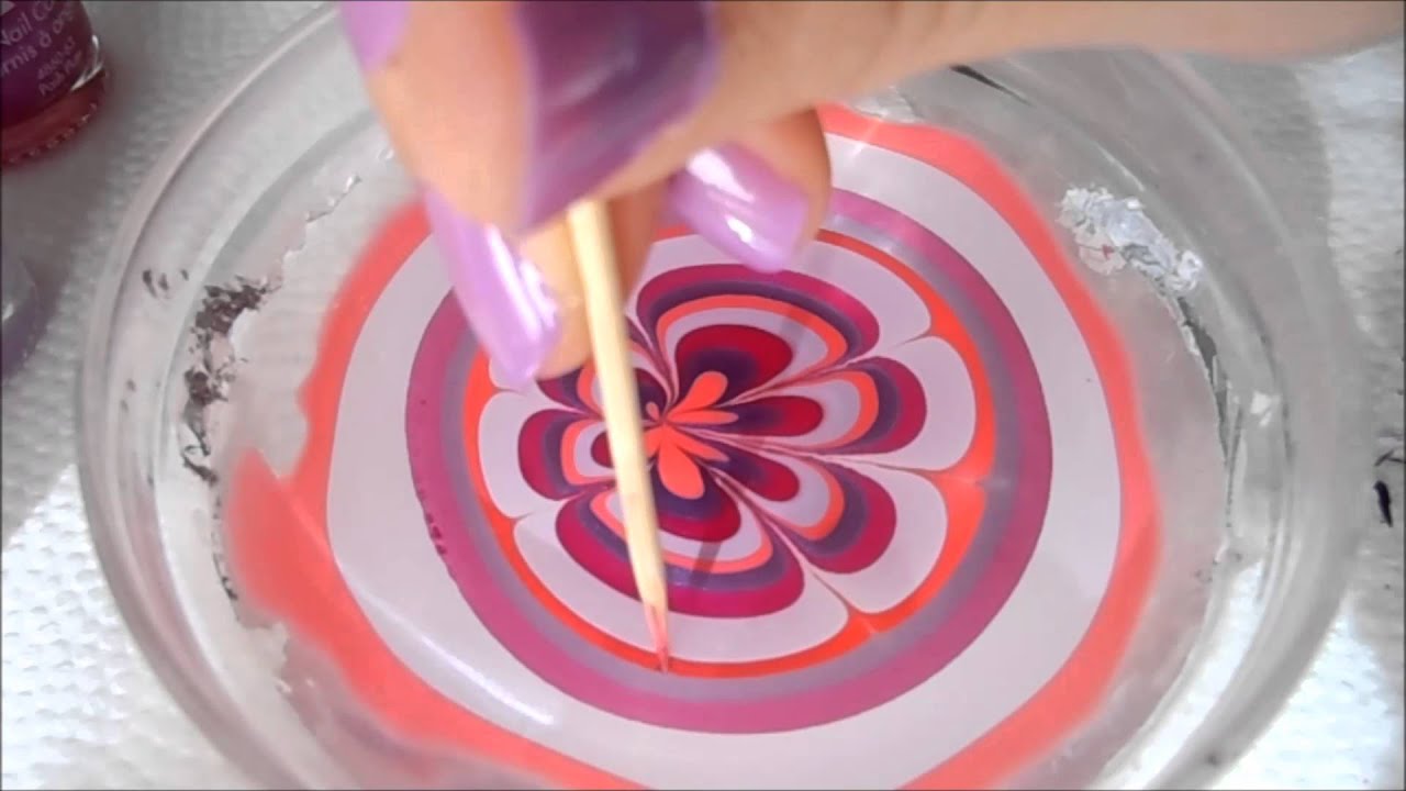steps for water marble nail art