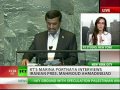 Video Ahmadinejad shocks UN General Assembly