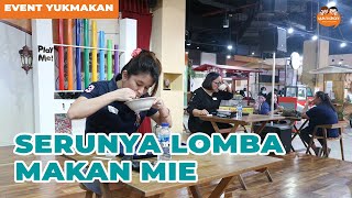 Lomba Makan Mie Sampai Bersih Pakai Tusuk Gigi