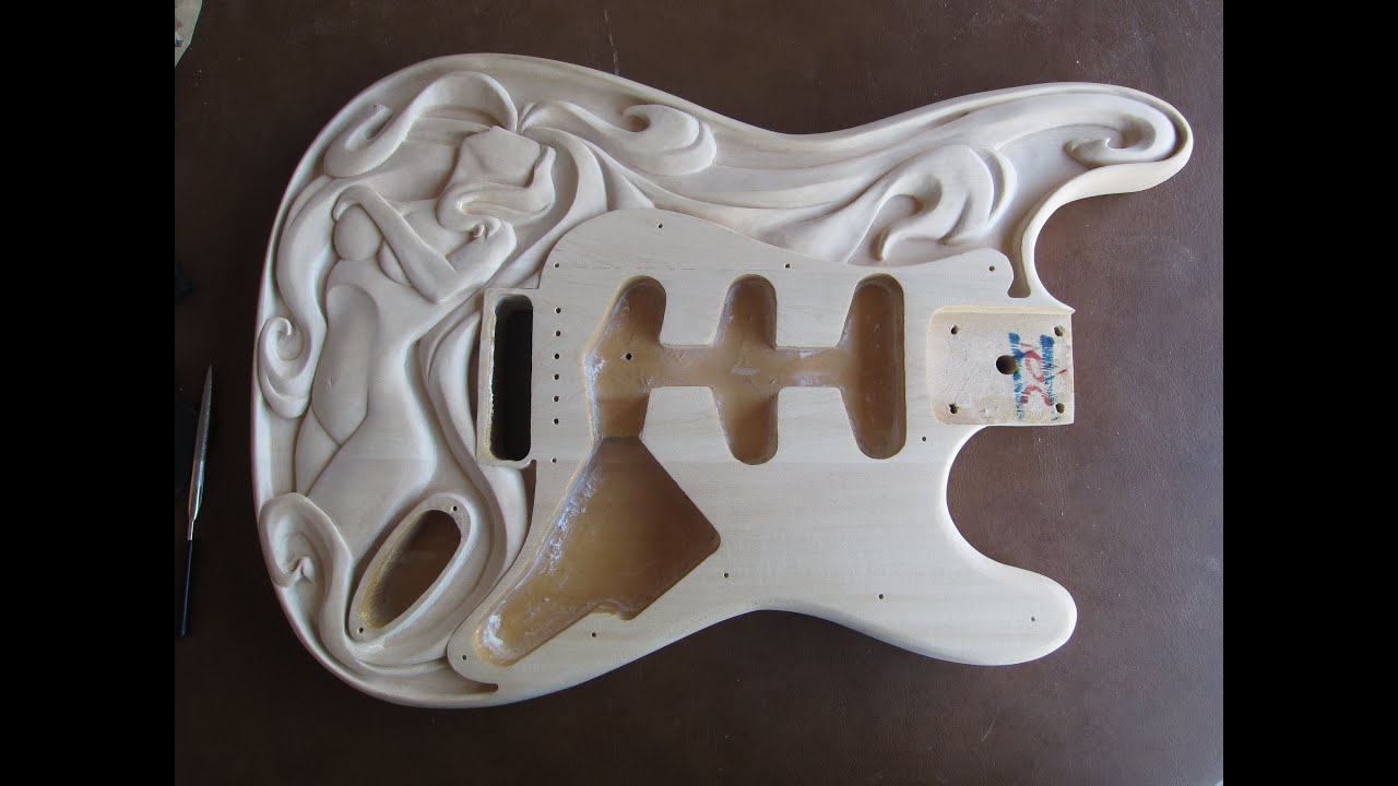 Custom Carved Strat Guitar by Dbo YouTube