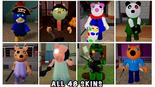 Piggy All 48 New Alt Skins Jumpscares Roblox Piggy Recolours