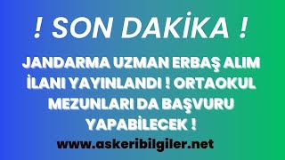 2023 Jandarma Loji̇sti̇k Branşli 500 Uzman Erbaş Alimi Şartlari Nelerdi̇r, Ki̇mler Başvurabi̇li̇r ?