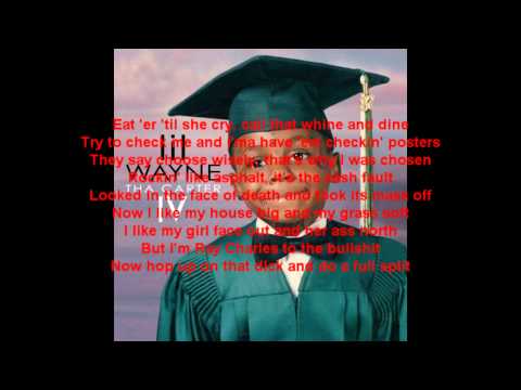 She will- Lil Wayne Ft. Drake (lyrics on screen) HD