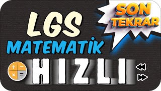 LGS Matematik Hızlı Son Tekrar 🚀 MATEMATİK FULLETEN TAKTİKLER❗