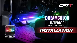 New Opt7 Glow App Aura Dreamcolor Led Interior Lights Easy Ambient Lighting Install