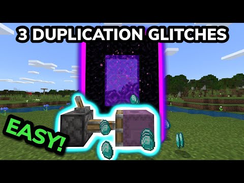 3 DUPLICATION GLITCHES in Minecraft Bedrock 1.17 (MCPE/Xbox/PS4/Nintendo Switch/Windows10)