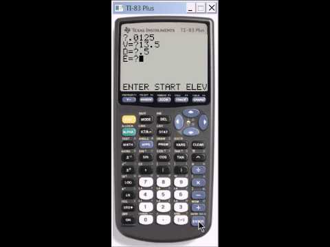 Bernoullis Equation for Pressure Flow on a TI-83 Calculator. Nov 3, 2009 4:10 AM. This short video shows use of both the Bernoulli's equation calculator 