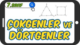 Çokgenler ve Dörtgenler / Güncel Anlatım 📘 7.Sınıf Matematik #2023