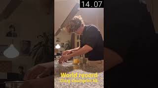 Most Eggs Cracked And Eaten In 30 Seconds. Previous Record 9.