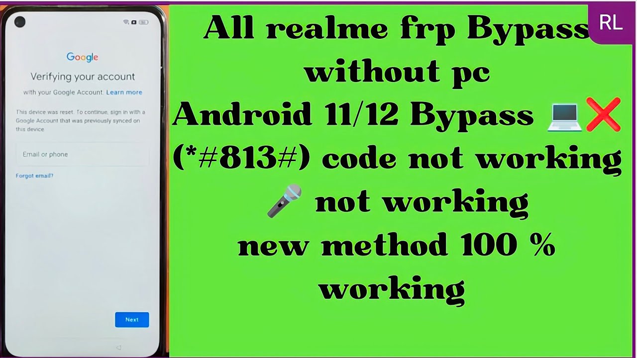 Realme 8s 5g frp Bypass without pc || rmx( 3381)Google Realme 8s 5g frp Bypass without pc || rmx( 3381)Google