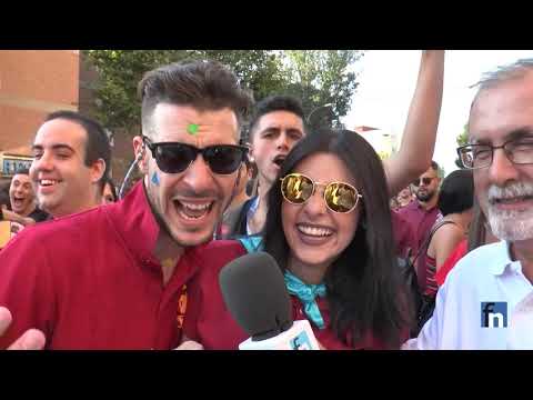 El Desfile de las Peรฑas en las Fiestas 2018