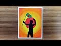 How to draw scenery of Victory Day.Step by step(easy draw)