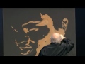Very impressive in four minutes painter paints Federer