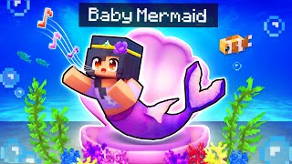Playing Minecraft As A Mermaid Baby