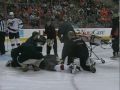 Anssi Salmela Goal + Knocked Out By Jeff Carter (Febuary 8 2010)