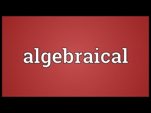 Header of algebraical