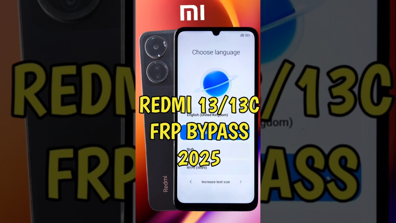How To FRP Bypass Redmi 13/13C|| Google Account Remove How To FRP Bypass Redmi 13/13C|| Google Account Remove