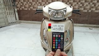 REMOTE CONTROLLED LED PARKING LIGHTS IN TVS JUPITER