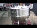 Video Hamilton Model 150 SA, 150 gallon stainless steel, steam jacketed kettle