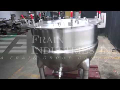 Hamilton Model 150 SA, 150 gallon stainless steel, steam jacketed kettle