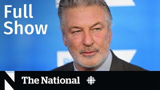 Play this video CBC News The National  Alec Baldwin charges, Rotting seafood sauce, Miracle cure claims