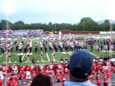 Sevier County High School Marching Band at Dobyns-Bennett High School doing the National Anthem and a 9/11 commemoration.