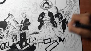 SPEED DRAWING - ONE PIECE - MANGA PAGE - GYOJIN ISLAND (?????)