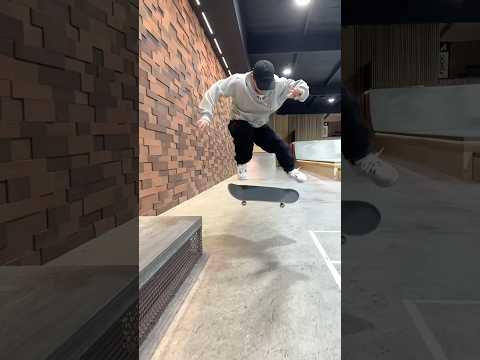 Trent front nose nollie flip out #skateboarding
