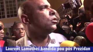 Laurent Lamothe has declared his candidacy for President - Video
