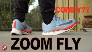 Off White Nike Zoom Fly Unboxing + Detailed Look! - Watch Review New ... Nike Zoom Fly Review! Nike's Most Comfortable Shoe?