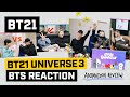 [BT21] BT21 UNIVERSE ANIMATION - BTS Reaction
