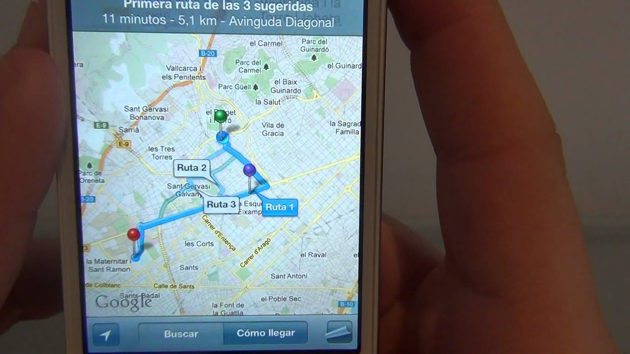Como Usar Google Maps En Iphone S Youtube Como Usar Google Maps En Iphone S Youtube
