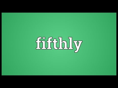 Header of fifthly