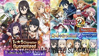 SAO Memory Defrag / ANIME RETURN / 2 5 STAR GUARANTEED SUMMONS
