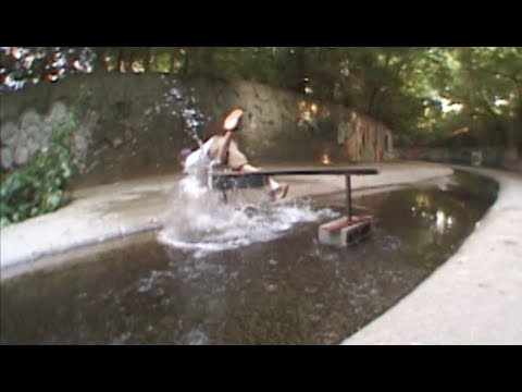 Skater Falls into Creek Fail