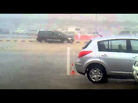 Car Floating in Flood in Oman 2011