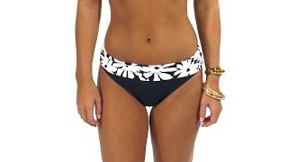 Anne Cole Daisy Foldover Mid Rise Pant Bottom Swimoutlet