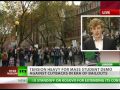 'We will see violence!' Students march in London protest