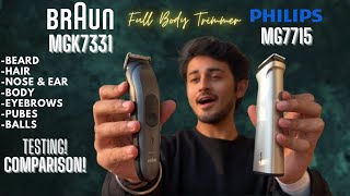 Best All In One Trimmer For Men Philips Mg771515 Vs Braun Mgk7331 Electrical Unboxing