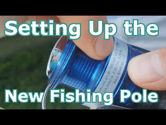 Watch How to String, Rig, and Set Up a New Fishing Rod with Line, Bobber, Weights, and Hook on YouTube.