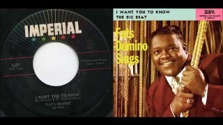 Watch Fats Domino I Want You To Know video