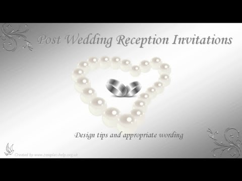 Post Wedding Reception Invitation Wording Post Wedding Reception Invitation