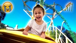 Elle Cries On Her First Roller Coaster Ride She Freaked Out Elle Cries On Her First Roller Coaster Ride She Freaked Out