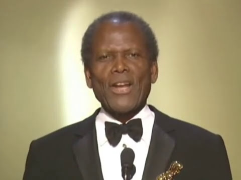 Sidney Poitier accepting an Honorary Oscar®