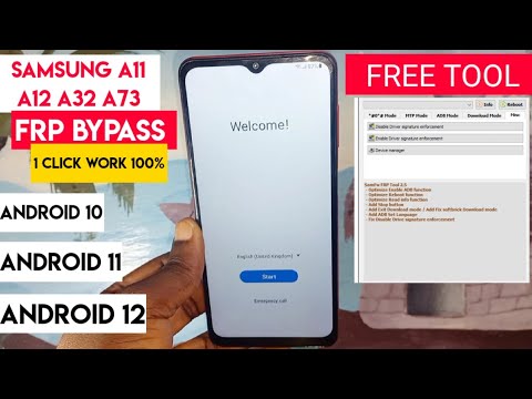 Samsung A12, A11, A32, A73 Frp Bypass | 1Click Frp | All Samsung A12, A11, A32, A73 Frp Bypass | 1Click Frp | All