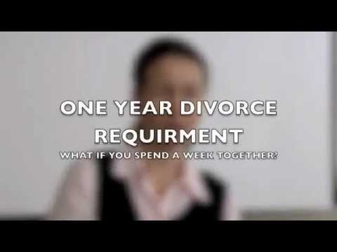 The One Year Requirement to get the Divorce