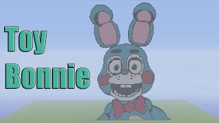 Minecraft Pixel Art Timelapse: Toy Bonnie Five Nights At Freddy's