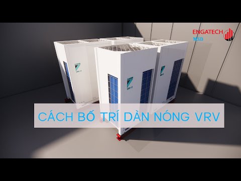 ENGATECH REVIT MEP #8- CÁCH BỐ TRÍ DÀN NÓNG VRV (TẶNG KÈM FAMILY VRV X)